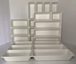 4PC Ikea Variera Flatware Tray Kitchen Drawer Organizer White Set 22157 Variety. Fixed Price $100.00.