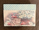 Legacy Recipe Box W/ 50 Cards - Strawberry & Floral Design Sealed. Fixed Price $10.04.