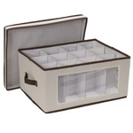 Household Essentials Wine Glass Storage Box, 18.5 14 Inches, Natural. Fixed Price $42.01.