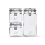 Ball Storage Latch Jars, 3-PACK. Fixed Price $79.86.