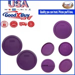 7201-PC Purple Food Storage Lids 4-CUP For Glass Bowls 6.5 Inch Set Of Dish.... Fixed Price $16.24.