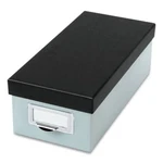 Esselte 406355 Index Card Storage Box 1,000 3X5 Blue Fog/black. Fixed Price $26.62.