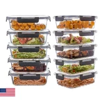 Wancilock 10 Pack 22 Oz Glass Meal Prep Containers Airtight Leakproof Food Stora. Fixed Price $56.81.