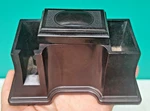 Bakelite Desk Smoking Set Roto Tray Co Chicago Cigarette Match Holder C1940S. Fixed Price $99.95.
