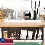 Kxsgkrr 2-PCS Expandable Pot & Organizer Under Cabinet Lid Holder Rack. Fixed Price $50.39.