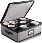Coffee Mug Storage, Quilted And Stackable Cup Organizer For Servi. Fixed Price $37.65.