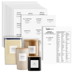 Talented Kitchen Pantry Labels 2.5 Inches, Black Text On White Backing. Fixed Price $19.05.