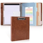 Skydue 3 Ring Binder With CLIPBOARD,1 Letter Size - Inch, Brown. Fixed Price $35.99.