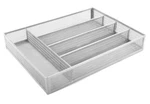 Small Metal Mesh Cutlery Tray 5 Compartments Squared Away / Bed Bath Beyond. Fixed Price $7.79.