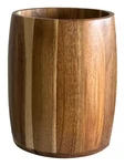 Bamboo Kitchen Counter Utensil Crock Holder Caddy 7" X 5 1/2" (large Oval Aca.... Fixed Price $34.32.