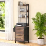 Versatile 3 Drawer Vertical Filing Cabinet With 4-TIER Shelves & Storage Bags. Fixed Price $102.99.