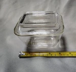 Pyrex Mini Dish & Lid Clear Glass Ribbed 501-0 Vintage Rare Unique 1950S?. Fixed Price $19.99.