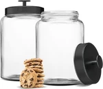 Kook Glass Storage Containers With Lids, Jar Lid, 1 3.7 Black. Fixed Price $52.10.