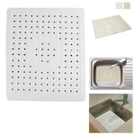 10" X 12" Kitchen Sink Drain Mat Pad Protector Non-slip Rubber Durable Grid. Fixed Price $9.99.