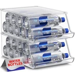 Sorbus Water Organizer For Fridge With Lid - Holds 9 Bottles Stackable. Fixed Price $55.77.