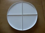 White Crazy Susan 16 Turn Table By Youcopia With 4 Slide-out & Rotating Shelves. Fixed Price $12.50.
