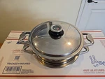 Zepter Stainless Steel Pan / Steamer With Lid Thermo System. Fixed Price $399.95.