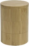 Home Basics Bamboo Swivel Salt Box With Magnetic Lid, Natural Honey (3 Tier). Fixed Price $14.95.