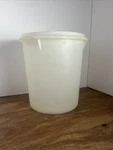Tupperware Clear Canister #255-5 No Lid #1203-6 Round Organization Storage. Fixed Price $21.00.