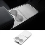 Fannasi Center Console Silicone Wrap Kit With Cup Holder For Tesla White. Fixed Price $31.03.
