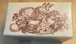 New Lang 4 6 Recipe Card Box Bountiful Harvest. Fixed Price $16.14.