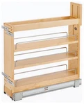 Rev-a-shelf 448-BDDSC-5C 6" Pull Out Base Cabinet Organizer Maple Soft Close. Fixed Price $160.00.