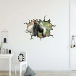 Gorilla Wall Crack Decal Peel & Stick Silverback Art Decor Vwaq -. Fixed Price $27.99.
