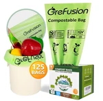 Grefusion Compostable Bags For Kitchen Bin 1.2 GALLON,125 Count,compost. Fixed Price $19.80.