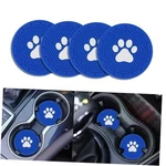 4 Pack Car Cup Holder Coasters, Dog Paw Insert Coaster, 2.75 Inch Blue. Fixed Price $11.50.