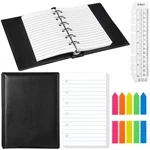 Feifeiya Mini 6 Ring Binder And 3 X 5 Inch Refill Paper SET,1 Black Colorful. Fixed Price $25.40.