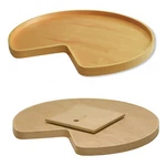 Omega National Products 28" Wood Kidney Shelf Lazy Susan T8228K30MNL1 Maple. Fixed Price $100.00.