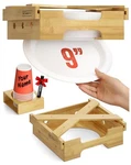 Homey Panda Bamboo 9 Inch Paper Plate Dispenser Wood. Fixed Price $20.00.