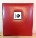 C.r. Gibson Deluxe Kitchen Binder Bon Appetit Red Leather 3 Ring Dividers Euc. Fixed Price $24.99.