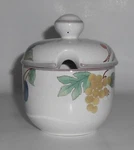 Mikasa China Fruit Panorama Jam Jelly Marmalade Jar. Fixed Price $17.98.