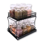 Wondersome Pull-out Spice Rack Organizer For Cabinet Shelf Matt Black 2-T.... Fixed Price $25.04.