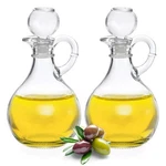 Bstkey Set Of 2 Olive Oil Dispenser Bottle With Stopper, 10.5 Ounces, Clear. Fixed Price $29.91.