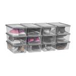 6 Quart Latching Storage Box,plastic Clear Bins With Lids Stackable (.... Fixed Price $53.84.