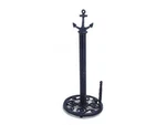 Hampton Nautical Dark Blue Anchor Paper Towel Holder 16" Vintage Cast Iron. Fixed Price $34.15.