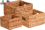 Honey-can-do Banana Leaf Storage Baskets Water Hyacinth Woven Basket, Decorativ. Fixed Price $41.54.