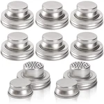 Lyellfe 8 Pack Mason Jar Shaker Lids, Stainless Steel For Silver. Fixed Price $19.70.