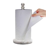 Exilon Paper Towel Holder Countertop With Heavy Marble Base, Brushed Nickel. Fixed Price $42.99.