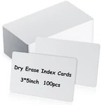 Harloon 100 Pcs Dry Erase Index Cards 3 5 Laminated Inch, White. Fixed Price $20.70.