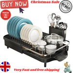 Sntd Dish Drying Rack - Expandable For Kitchen Counter, Large Black. Fixed Price $64.49.