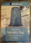 Whitmor 24X36 Dura Clean Laundry Bag Berry Blue Drawstring Camp College Dorm. Fixed Price $9.99.