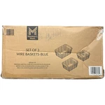 Member's Mark Wrought Iron Wire Baskets With Wooden Handles, 3PK, Light Blue. Fixed Price $29.99.