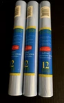 3 Rolls Vtg 90'S Rubbermaid Solid Slate Blue Shelf Drawer Liner - 12" X 10'L. Fixed Price $19.99.