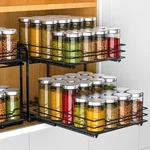 Rchyfeed Spice Organizer For Cabinet, 2 Tier Pull Out Racks In.... Fixed Price $60.60.