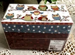 Ganz Recipe Box - Includes 36 Cards And 12 Dividers Owls. Fixed Price $14.99.