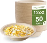 50 Count Harvest Pack Pfas Free 12OZ Round Paper Bowls Compostable Heavy-dut. Fixed Price $21.99.