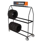 Martins Industries MTD-72 Mobile Tire Display Rack Deluxe On Wheels. Fixed Price $812.30.